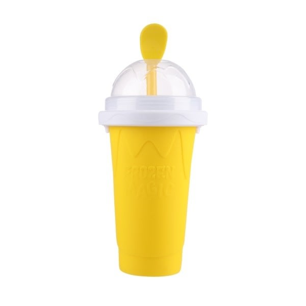1. Frozen Magic Squeeze Cup Slushy Maker - Perfet yellow