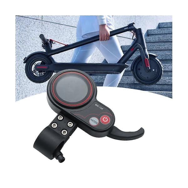 MR-100 LCD Display Mätare Instrumentpanel 6Pin+T-Typ Kabel för Elektrisk Scooter Tillbehör-Perfet