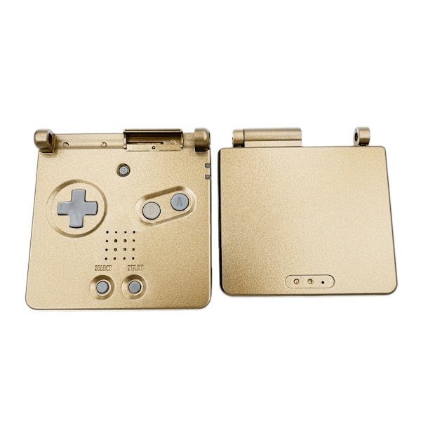 Cover yksivärisessä case ABS-kuori GBA-SP-pelikonsolille Full Set Game konekotelo Pelitarvikkeet- Perfet Gold