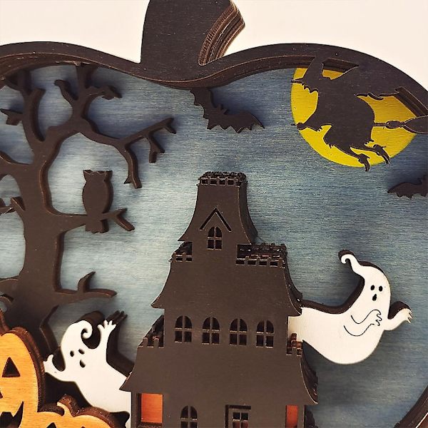 Halloween-kurpitsakoristeet Puunveistot Askartelut Juhla Työpöytäfestivaali Kotitoimisto Hotelli Puutarha Sisustus Rekvisiitta Kurpitsa - Perfet