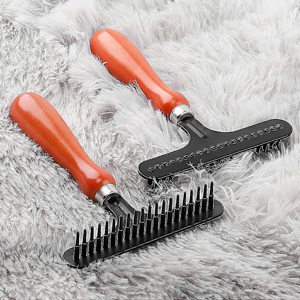 Mattkam, Handhållen Mattkam, Gör Mattor Fluffiga Igen, Rengör Hår, Låt Mattan Återfå Mjukhet - Perfekt 2pcs