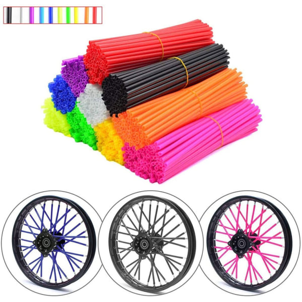 72st Bike Wheel Spoke Wraps Cover Motorcykel Däck Eker - Perfet Purple