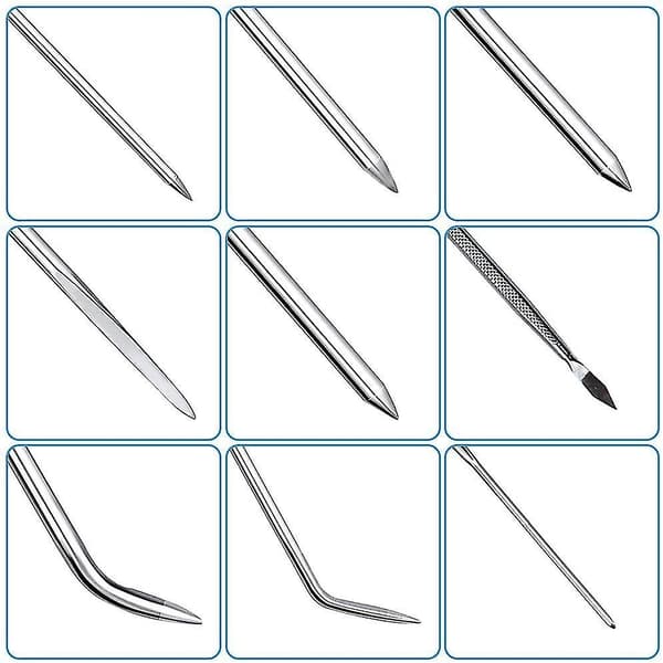 CNE 12-delars Paracord set, 9 nålar i olika storlekar - Perfekt