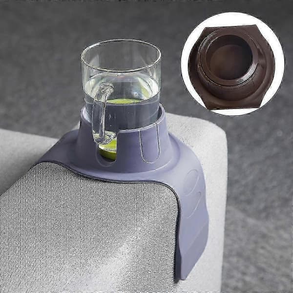Silikone Kopholderbakke til Armstol Sofa Recliner - Den ultimative Drikkeholder til Din Sofa - Perfekt Brown