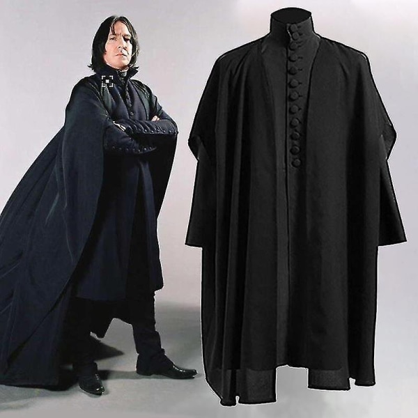 Halloween kostym Professor Harry Potter Snape kostym - Perfet 3XL
