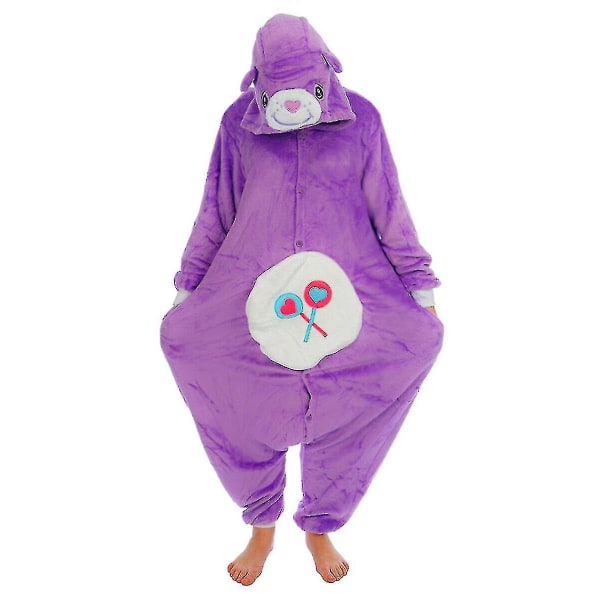 Halloween Unisex Onesie Kigurumi Fancy Dress Kostym Huvtröjor Pyjamas Sleep Wear-9-1 - Perfet Share Bear XL for 180-190cm