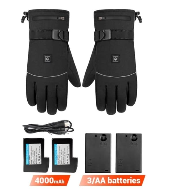 Oppladbare varmhansker - Termiske hansker holder deg varm - Perfekt black