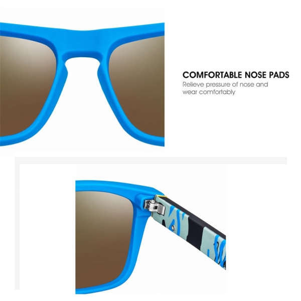 Polariserade solglasögon Körglasögon Fyrkantiga solglasögon Fiskeglasögon- Perfet C03