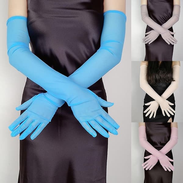 Bryllupsfest Handsker Operaforestilling Dame Blonde Handsker Karnevalsfest Handsker - Perfekt Black
