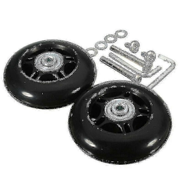 Hiljainen matkalaukun pyörä Universal Wheel Rubber Runner Matkalaukun laakerin korjaussarja - Perfet 64mm*18mm