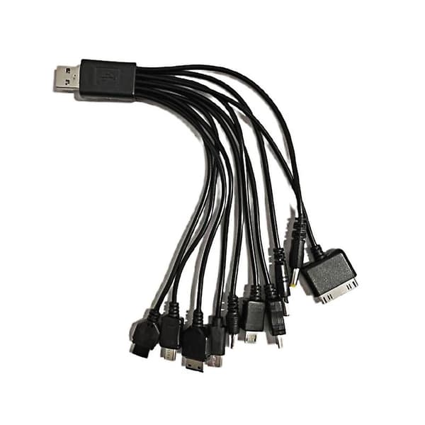 10 i 1 USB Universell Multi-Funksjons USB Laderkabel for Mobiltelefon - Perfekt