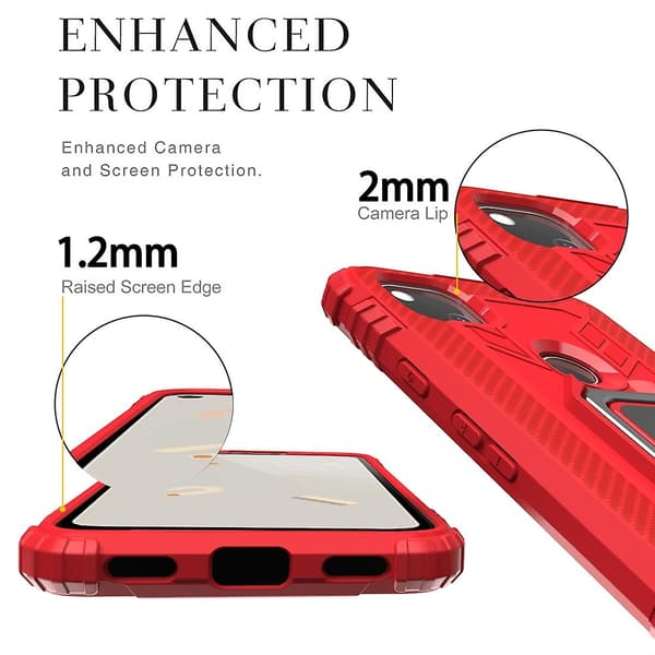 Kompatibel med Pixel 4a Case-Perfet Red