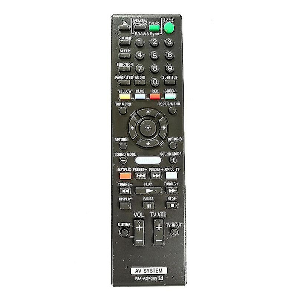 erstatte Rm-adp069 For Sony Audio System Fjernkontroll Bdv-n790w Hb-de3100