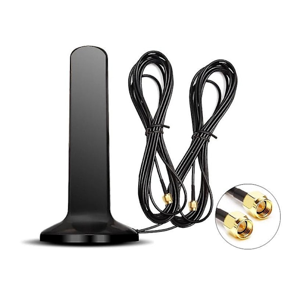 Gsm 4g 5g Antenn 600-6000mhz 12dbi Hög Förstärkning Omni Magnetisk Bas Antenn Sma Hane Ts9 Crc9 Kompatibel med Zte Cpe Huawei Wifi Router Modem-Perfet Sma male-3m cable