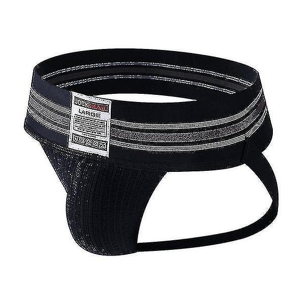 Männs Underkläder Sport Bodyguard Ungdom Fitness Tanga Kalsonger - Perfet Black L