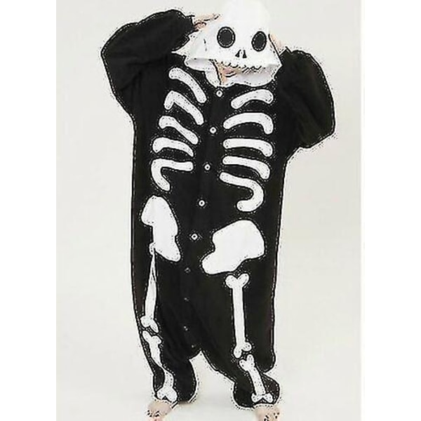 Halloween Unisex Onesie Kigurumi Fancy Dress Kostym Huvtröjor Pyjamas Sleep Wear-9-1 - Perfet Skeleton M for 160-170cm