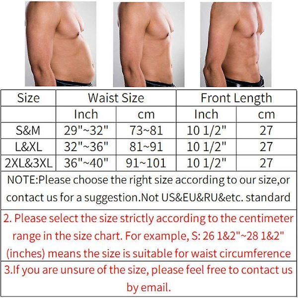 Tummy Reducer för män Bastu Body Shaper Trainer Korsett - Perfet S-M