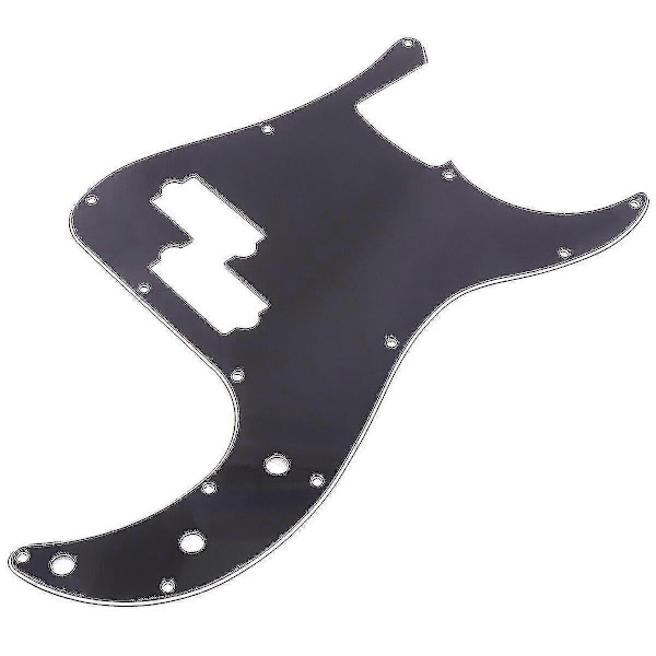 3 Lag Standard Pb P Bas Pickguard Ridseplade 13 Huller Pickguard Bas Dele Udskiftning (beige)-Perfekt Black