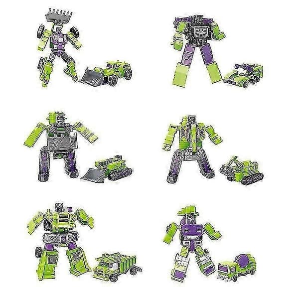 Transformers Constructicon Devastator Sett 6 i 1 Byggeleker for Barn Actionfigur Samlere Gaveidé-Perfekt