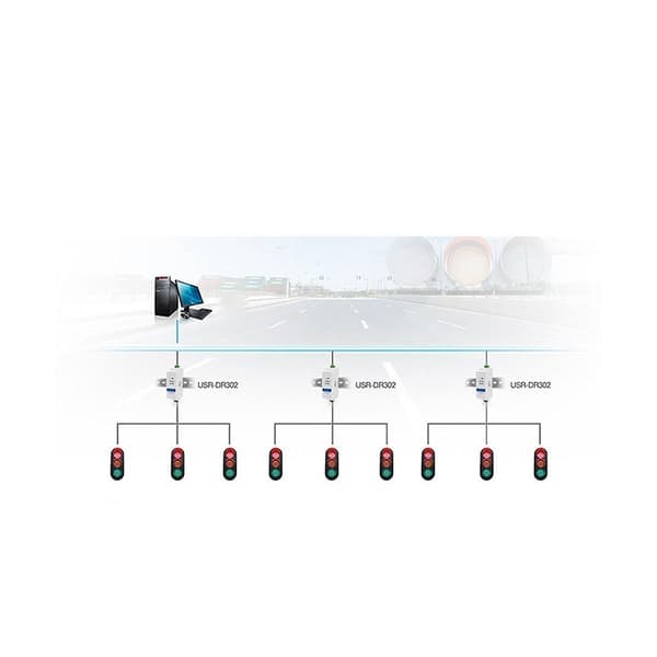 -DR302 Skinne Seriell RS485 til Ethernet IP Server Modul Ethernet Konverter Modbus RTU til Modbus Unit-Perfet