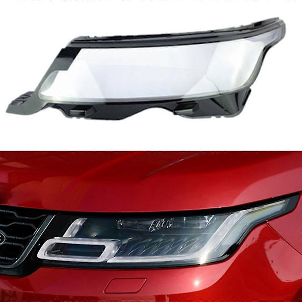 Bil Forlygte Lampe Deksel Glass Lampe Skall Forlygte Deksel Transparent Lampeklokke for Land Rover Range Rover Sport 2018-2022-Perfet Left