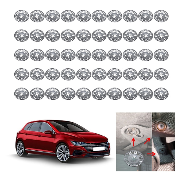 Biltillbehör Byte av metall värmesköld Clips Brickor Avgas värmesköld Clips Underredet värmesköld N90796- Perfet null - 20