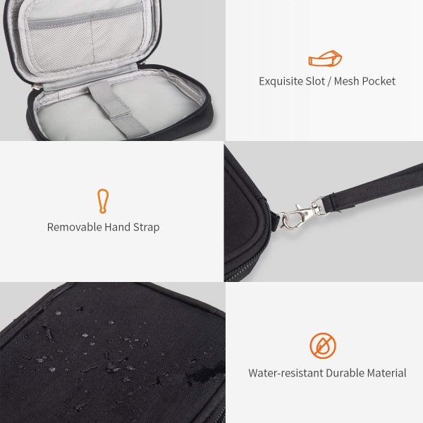 Liten oppbevaringspose, kabelbag, 2 stk for reise - Perfet