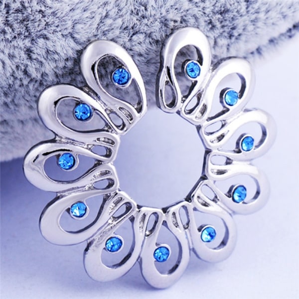 Non Pierced Clip Nippel Ring Justerbar Shield Cover Clamp Body - Perfet Blue