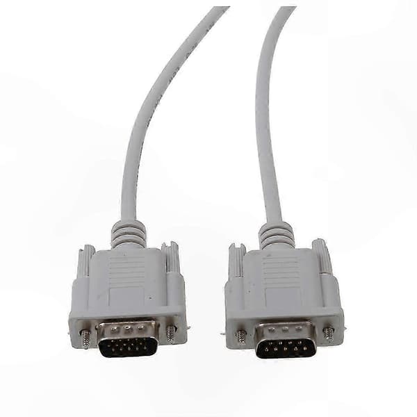 Hvid DB15 til DB9 Han Adapter Kabel - 1.5M VGA til RS232 Forlængerkabel - Perfekt
