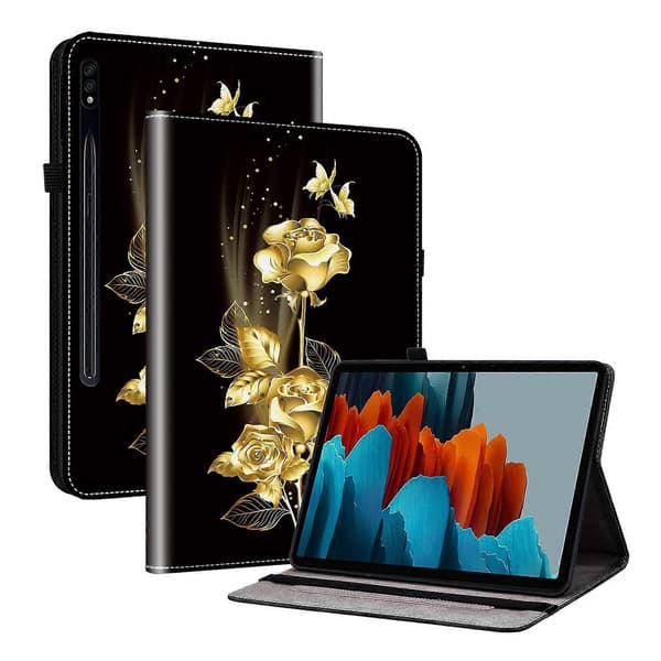 Krystalltekstur Malt Lær Tablet Case-Perfet For Samsung Galaxy Tab S7 / S8