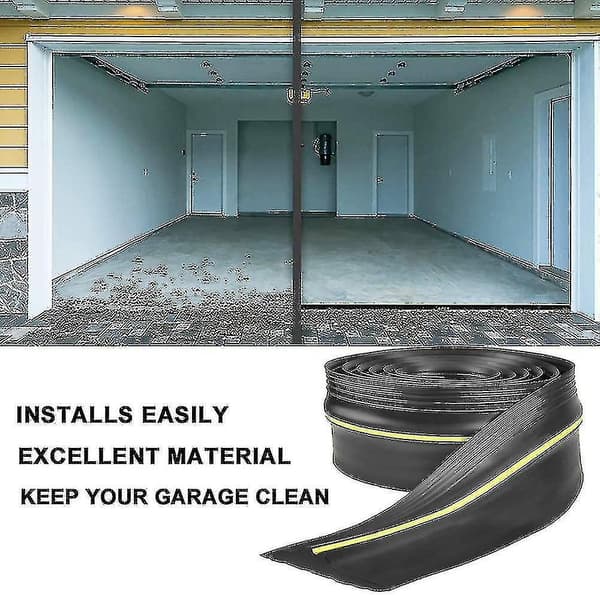 Garagedørsforsegling, trækstopper bundgummiforsegling 3m Universal garagedør - Perfekt