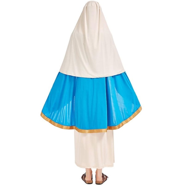 Virgin Mary Voksen Cosplay Halloween kostyme Virgin Mary - Perfet S