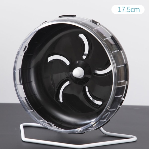 Hamster Sport Running Wheel Gnager Jogging Treningsleker - Perfet black diameter 12 cm