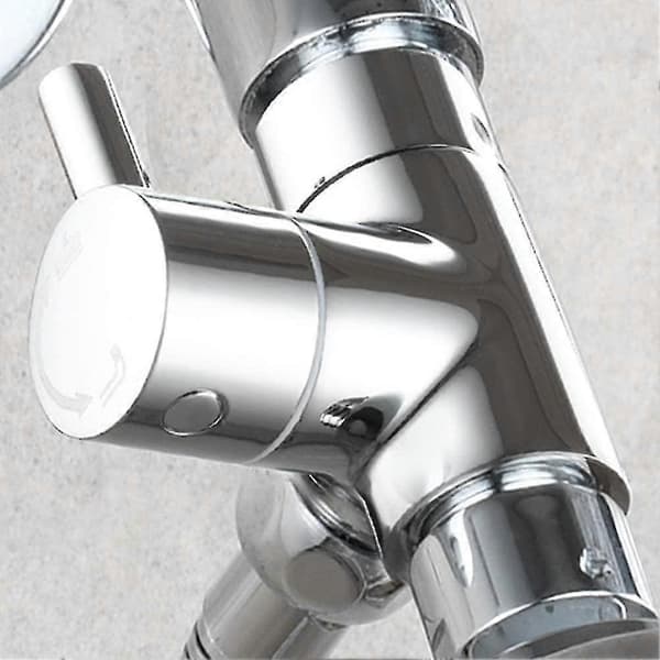 Brusearm Omleder Ventil, Badeværelse Messing G1/2 3-vejs Brusesystem Komponent Udskiftning til Håndholdt Fast Spray Brusehoved A-Perfet chrome plated