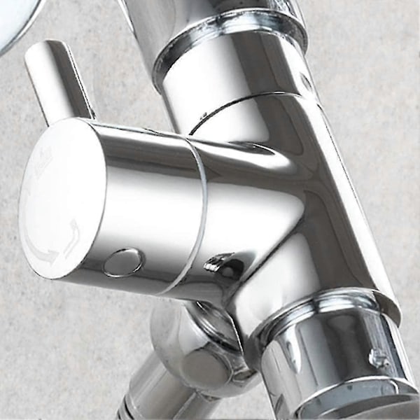 Dusjarm Omleder Ventil, Baderom Messing G1/2 3-veis Dusjsystem Komponent Erstatning for Håndholdt Fast Spray Dusjhode A-Perfet chrome plated