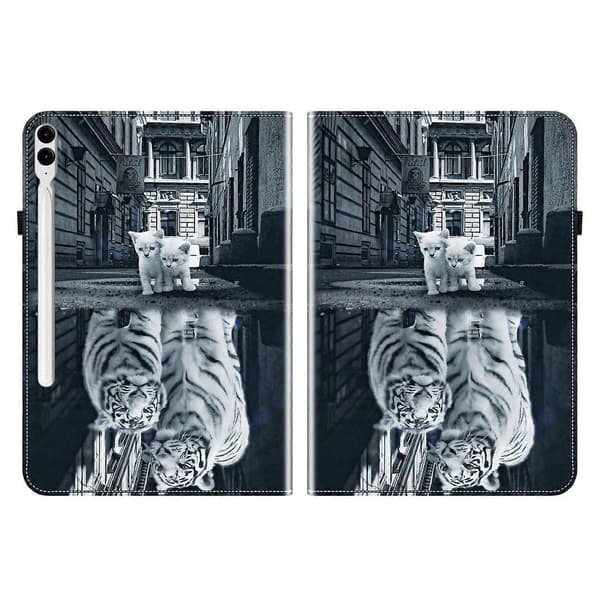Krystalltekstur Malt Lær Tablet Case-Perfet For Samsung Galaxy Tab S9+ / S9 FE+