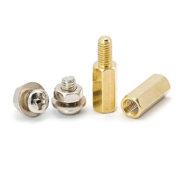 910 st/set M3 Hane Hona Hex Mässing Distansbricka Kit med Skruv Mutter och Bricka pcb moderkort distansbricka Sortimentskit-Perfet