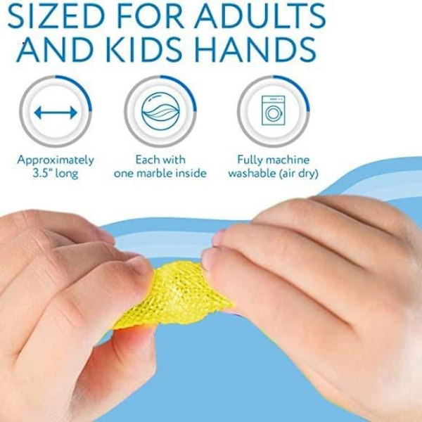 6 st - Marmor och Mesh Sensory Fidget Toys