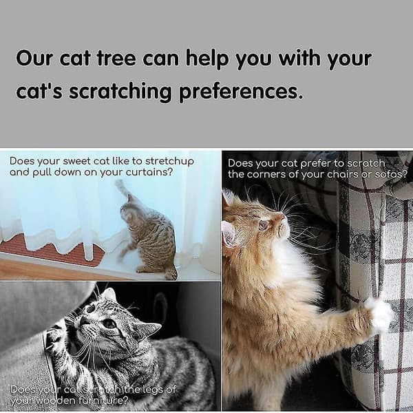 Kradsetræ til katte Kradsestolpe til katte Kradsestolpe til væghjørner med Cat's-Perfet