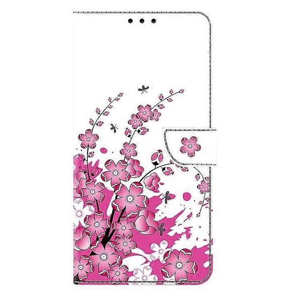 Telefondeksel for Samsung Galaxy S25, PU Lær Lommebok Deksel med Stativ-Perfekt Flower Vine