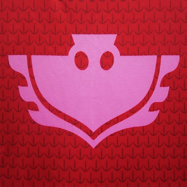 Pyjamasheltene Unisex børn - heldragt + øjenmaske - Perfet Red PJ Masks - Storlek: röd 110 cl