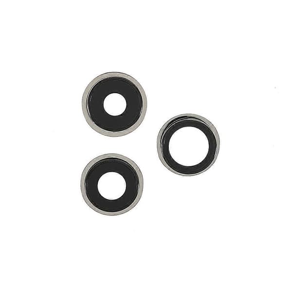 Kompatibel med iPhone 13 Pro/13 Pro Max 1 Set Bakre Kamera Lins Ring Skydd med Glaslins (utan Logotyp)-Perfet White