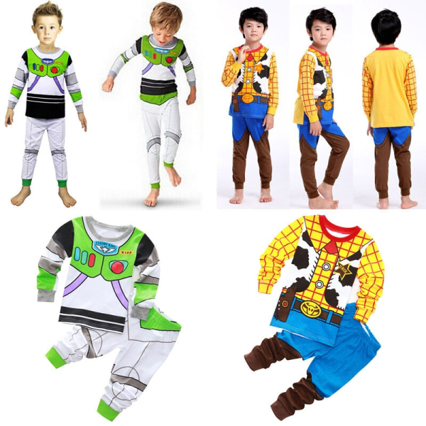 Børn Drenge Piger Toy Story Sweatshirt Toppe Bukser Træningssæt - Perfet Woody 90