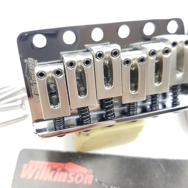 Wilkinson Tremolo Bridge System For Fender Stratocaster St Elektrisk Guitar Krom Sølv Tilbehør Afstand 10,5 mm Wov02 - Perfet