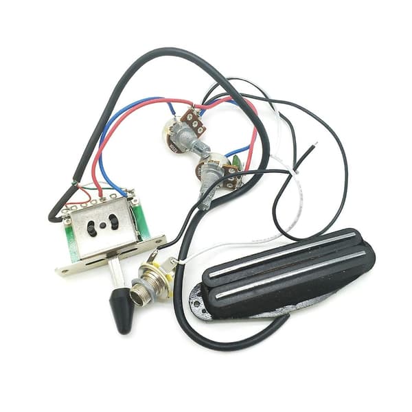 1 ton 1 Volym 3-vägs Switch 1 Jack Kompatibel med Elektrisk Gitarr Förkopplad Kabelhärva - Perfekt