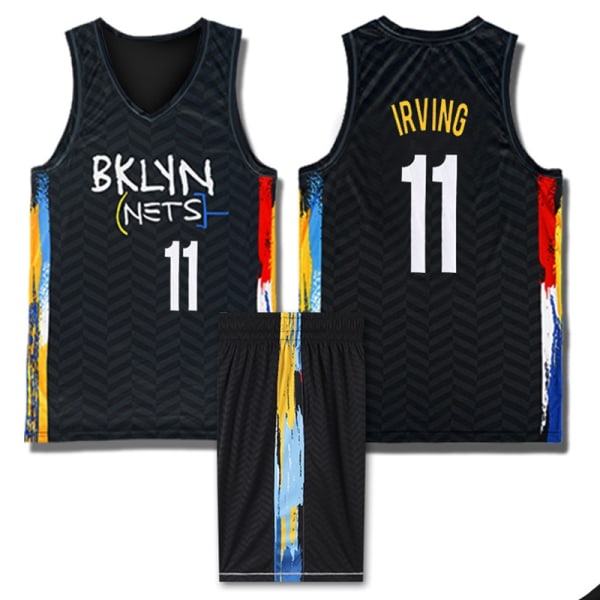NBA Basketball Uniform BKN 21 City Edition kostym - nr 11 Irving - Perfet 2XL (170-175cm)