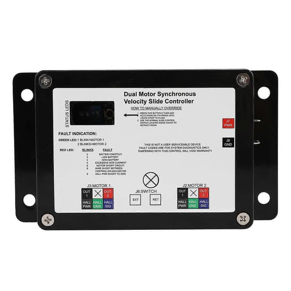 RV Slide Controller 13398‑DO Dubbel Motor Synkron Hastighet Slide Controller Kompatibel med Lippert In Wall Slide Out På RV-Perfet