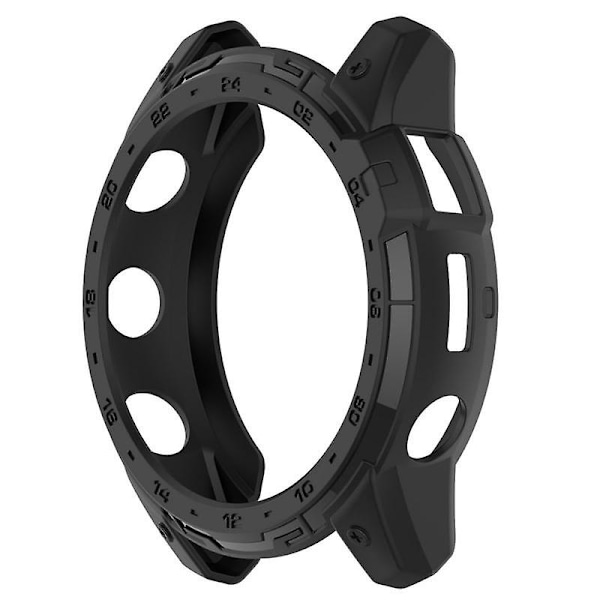 TPU-kotelo, yhteensopiva Garmin Fenix 7X 6X 5X Tactix 7 6X Pro Fenix 7 6 5 Enduro 2 -mallien kanssa, pehmeä silikoninen läpinäkyvä - Täydellinen black