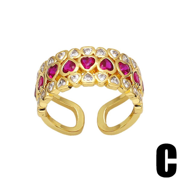 Sormuslahja äidille Zircon Heart Stud Muotikorut Ac8289 - Perfet B