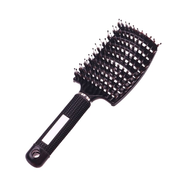 Hair Scalp Comb Hairbrush Wet Curly Detangle - Perfet Black